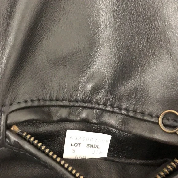 Schott NYC Cafe Racer Leather Jacket 660, US Size S, Used - Picture 6 of 6